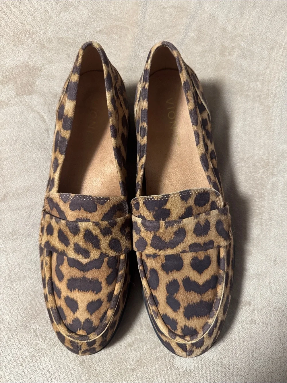 Vionic Leopard Print Women's Cleo Loafers - Brown/Black